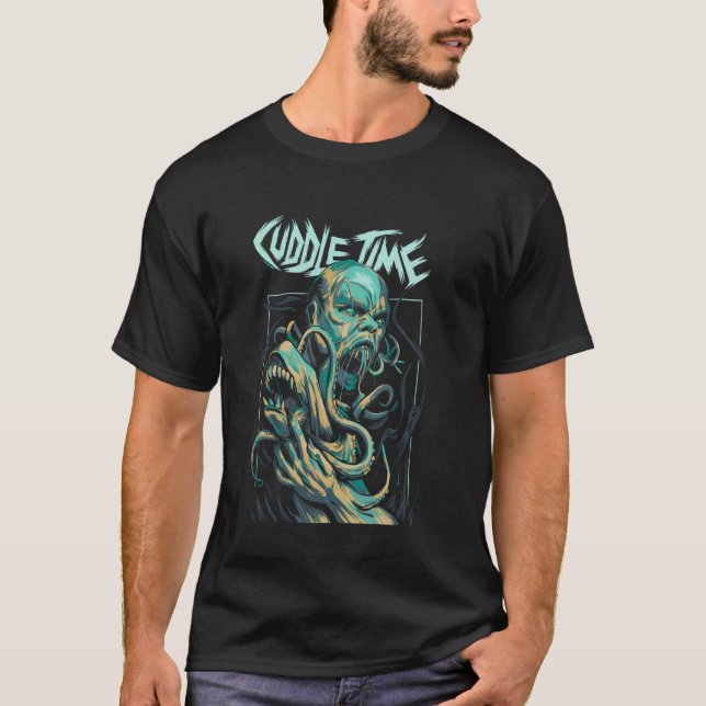 Camiseta Hora de abrazar Deathcore Metalcore Irónico (Anverso)