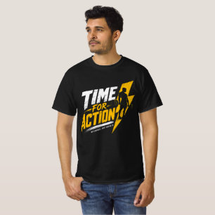 Camiseta Hora de Actuar – Motivación de Gimnasio