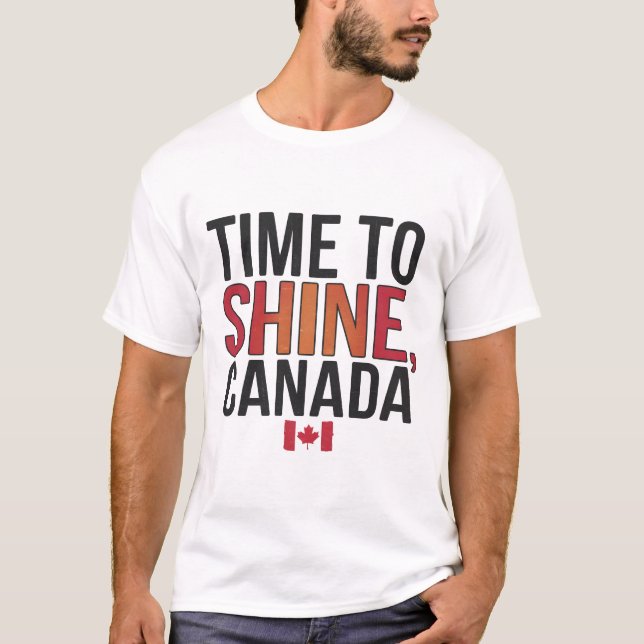 Camiseta Hora De Brillar Canadá (Anverso)