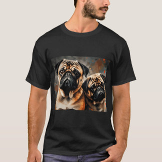 Camiseta Hora de comer snacks para Pug - Pugs enamorados Pi