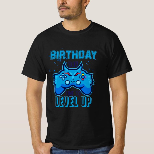Camiseta Hora de cumpleaños para levantar videojuego (Anverso)