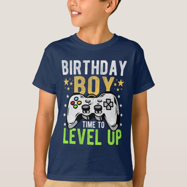 Camiseta Hora de cumpleaños para nivelar a los chicos de re (Anverso)