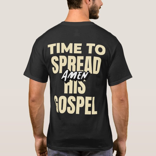 CAMISETA HORA DE DIFUNDIR SU GOSPEL (Reverso)