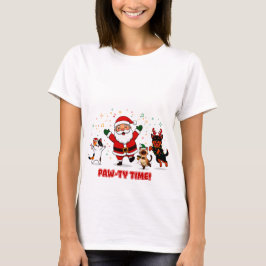 Camiseta Hora de Fiesta: La Festiva Fiesta Felina de Santa