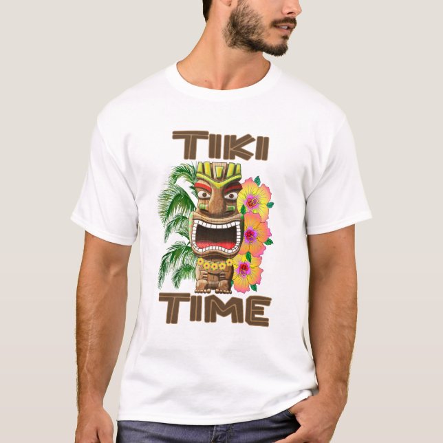 Camiseta Hora de Hawaii Luau Tiki (Anverso)