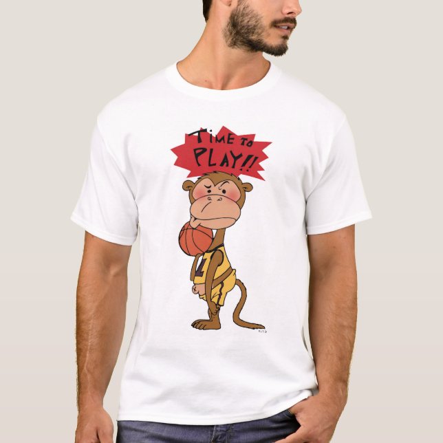 Camiseta ¡Hora de jugar! (Baloncesto) (Anverso)