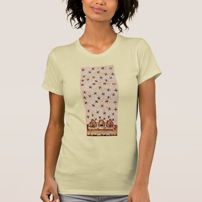 Camiseta HORA DE LA BELLA DE LA CARNE, ABEJAS, OVEJAS, apic (Anverso)