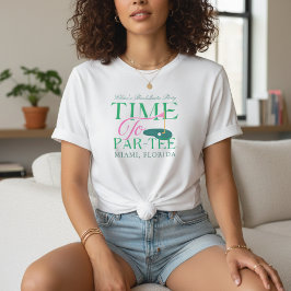 Camiseta Hora de la Fiesta de Golf de Soltera