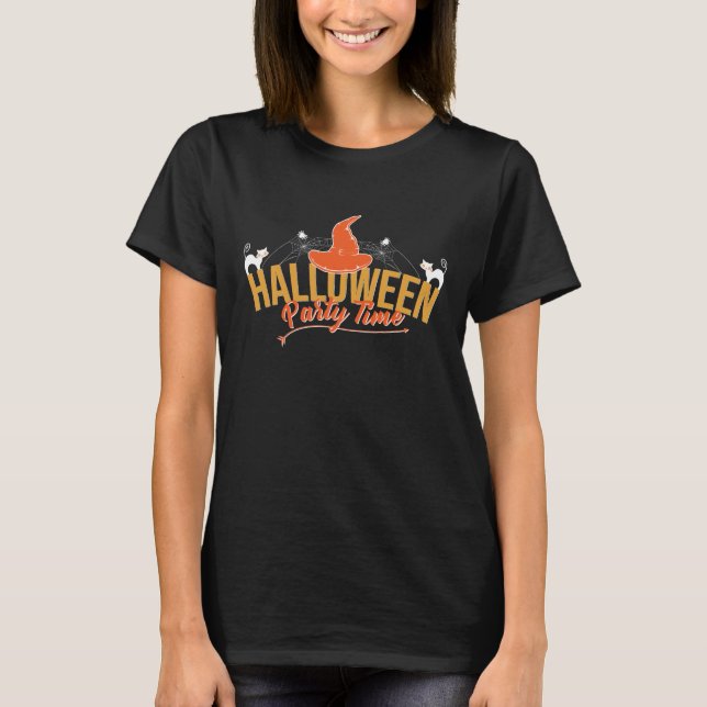 Camiseta Hora de la fiesta de Halloween (Anverso)