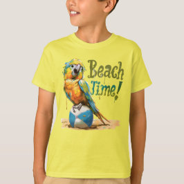 Camiseta Hora de la playa del Parrot Beach Ball Beach