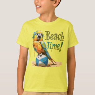 Camiseta Hora de la playa del Parrot Beach Ball Beach
