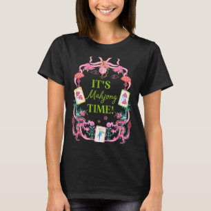 Camiseta Hora de mahjong coqueta lazo estético jugador de m
