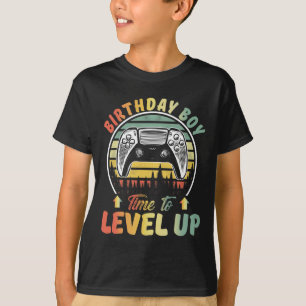 Camiseta Hora De Nacimiento Del Niño Para El Nivel De Video