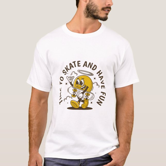 Camiseta Hora de patinar (Anverso)