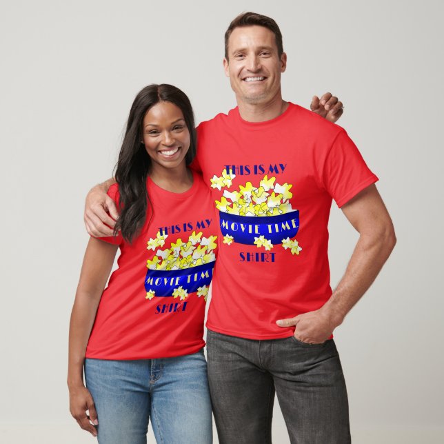 Camiseta Hora de Película de Palomitas de Maíz  (Unisexo)