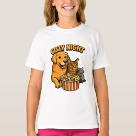 Camiseta Hora de Película en una Noche Acogedora – Palomita