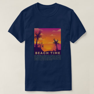 Camiseta Hora de Playa Vibraciones de Verano: Atardecer Tro