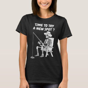 Camiseta Hora De Probar Un Nuevo Punto De Pesca Graciosa 1