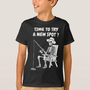 Camiseta Hora De Probar Un Nuevo Punto De Pesca Graciosa 1