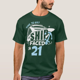 Camiseta Hora de recibir BarcoEnfrentado a im 21 cumpleaños