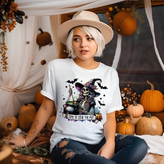 Camiseta Hora de Revolver la Olla de Halloween