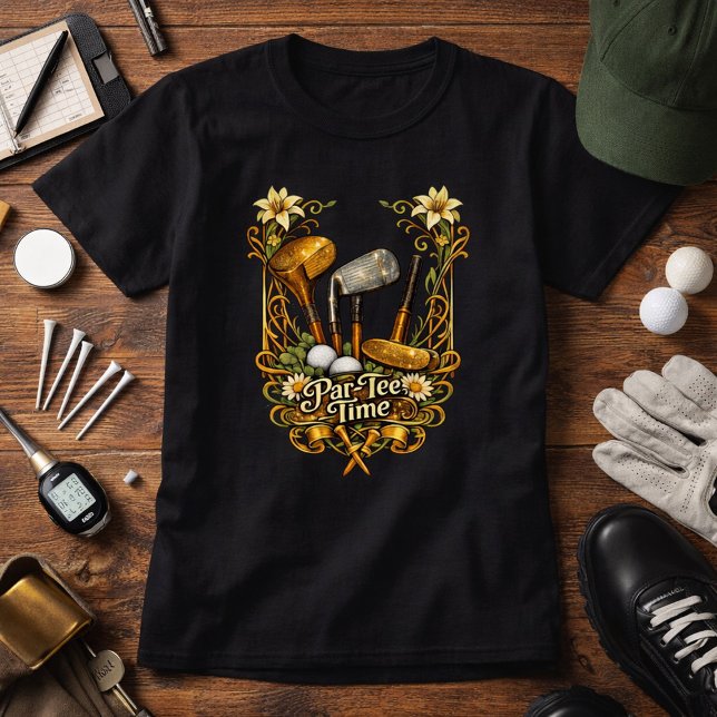 Camiseta Hora de salida de golf dorado (Subido por el creador)