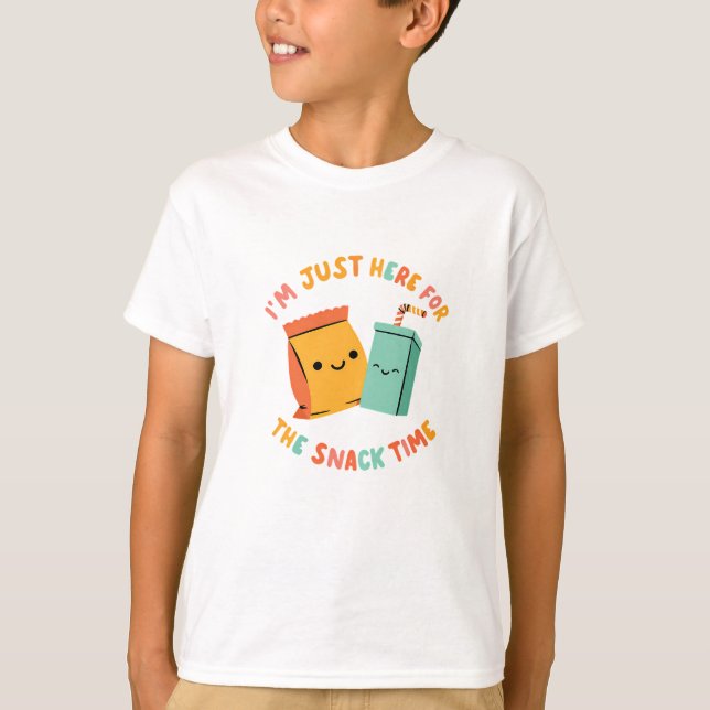 Camiseta Hora de Snack Kawaii (Anverso)
