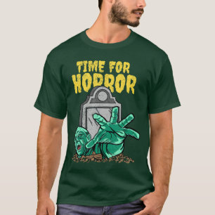 Camiseta Hora de terror, chica zombie de Halloween