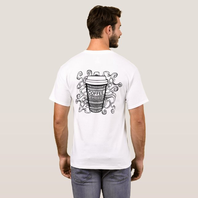 Camiseta Hora del café (Reverso completo)