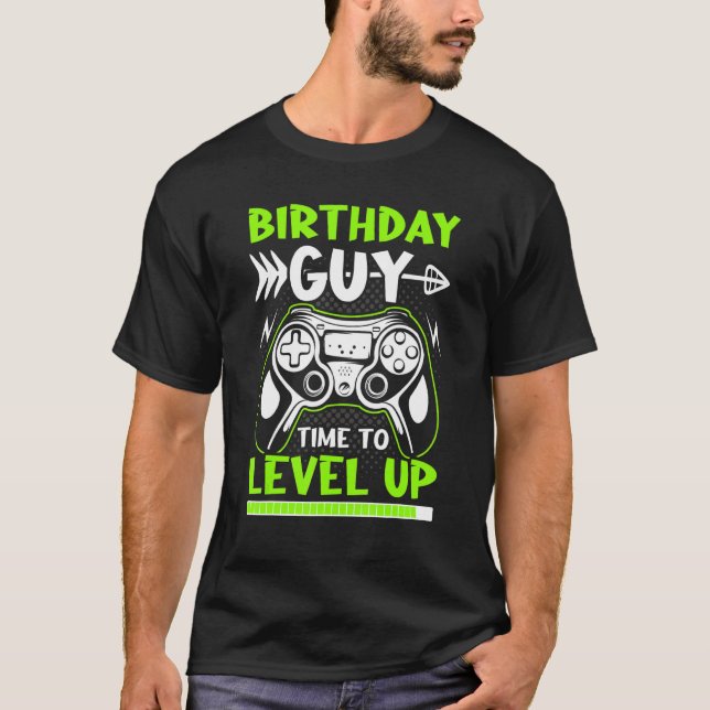 Camiseta Hora Del Hombre De Cumpleaños Para Elevar Los Jueg (Anverso)