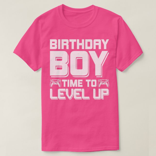 Camiseta Hora del niño de cumpleaños a nivel (Diseño del anverso)