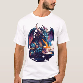 Camiseta Hora del té del dragón | Dragón elaborando té