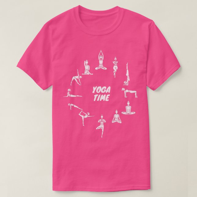 Camiseta Hora del Yoga para el Día Internacional del Yoga (Diseño del anverso)