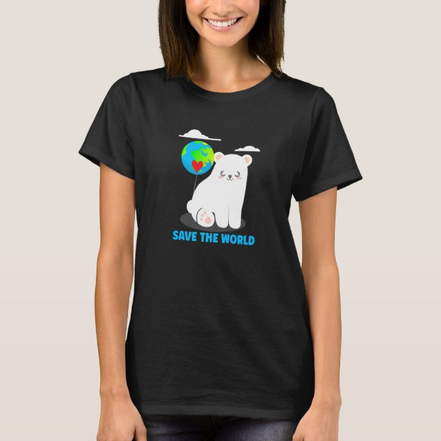 Camiseta Hora diaria del Día del Oso Polar de la Tierra (Anverso)