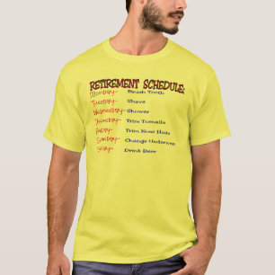 Camiseta Horario del retiro - regalos divertidos del retiro