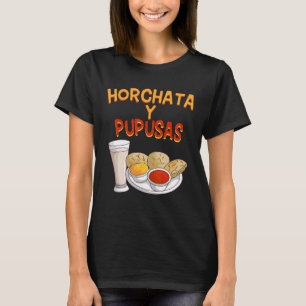 Camiseta Horchata y Pupusas El Salvador Alimentos salvadore
