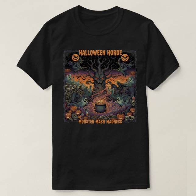 Camiseta Horda de Halloween (Diseño del anverso)