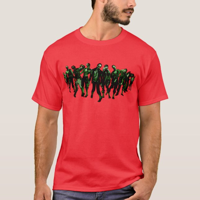 Camiseta horda del zombi - apocalipsis (Anverso)
