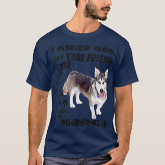 Camiseta Horgi Cita Mamá, Siberian Husky Corgi Dad Print, S