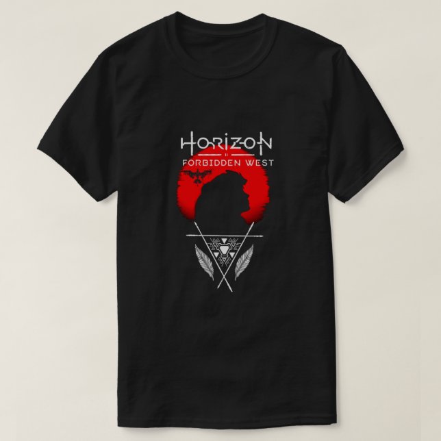 Camiseta Horizon 2 Clásico Rojo de la Alojamiento Occidenta (Diseño del anverso)