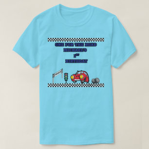 CAMISETA HORIZONTE AZUL PADRE UNO PARA LA FIESTA DE CARRERA