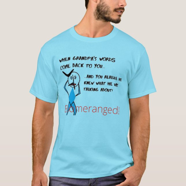 Camiseta Horizonte azul - Palabra del abuelo - Bumerangeado (Anverso)