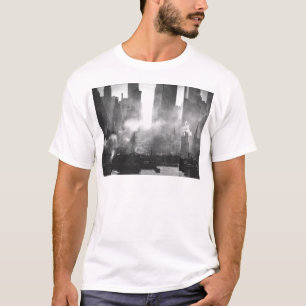Camiseta Horizonte blanco y negro arenoso de Smokey NYC del