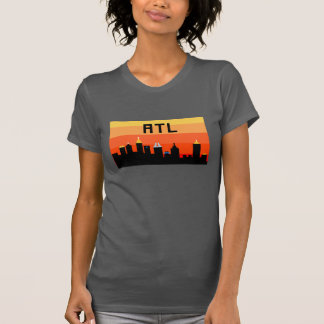 Camiseta Horizonte de 8 bits ATL de Atlanta