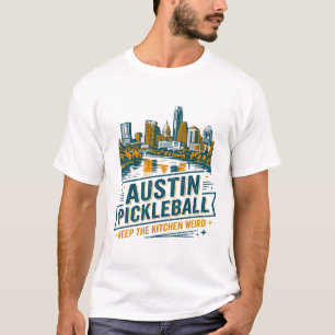 Camiseta Horizonte de Austin Texas con tema de deportes de
