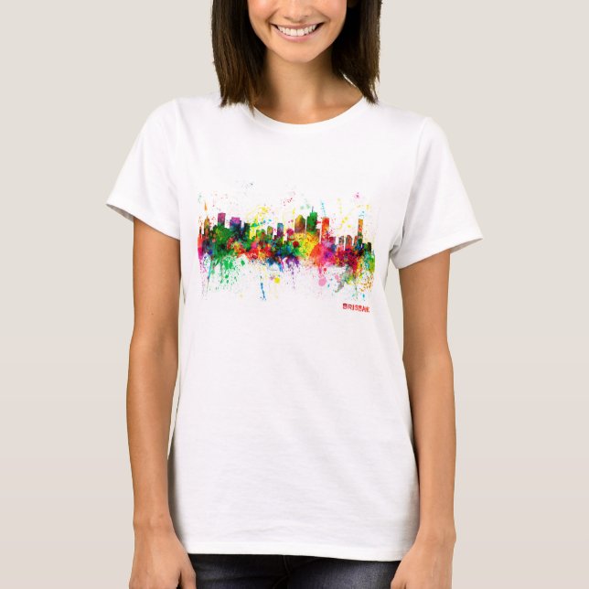 Camiseta Horizonte de Brisbane Australia (Anverso)