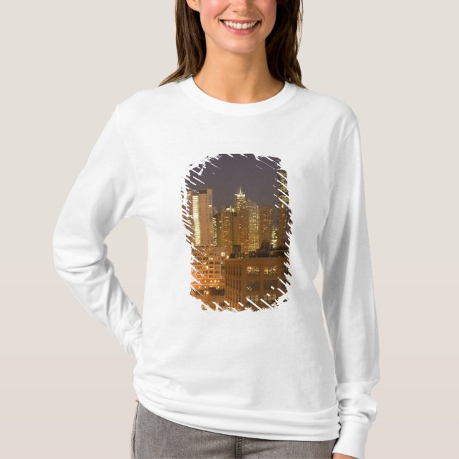 Camiseta Horizonte de Chicago, Illinois, desde West Loop en (Anverso)