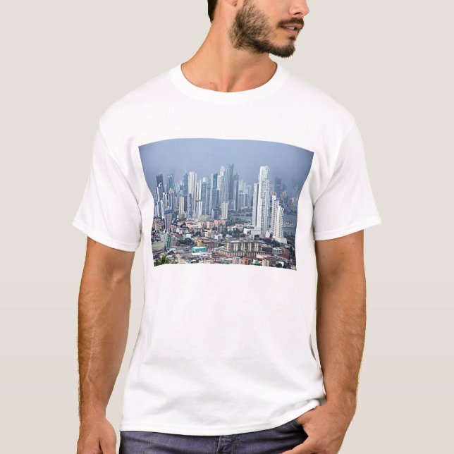 Camiseta Horizonte de ciudad de Panamá (Anverso)