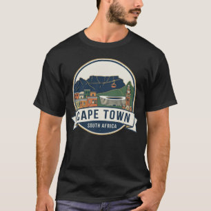 Camiseta Horizonte de Ciudad del Cabo: Emblema de la Ciudad