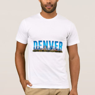 Camiseta Horizonte de Denver Colorado Montaña Recuerdos de